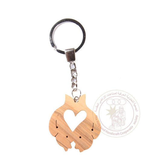 Olive Wood Keychain Horoscope "Pisces"