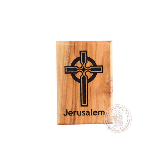 Celtic Cross Magnet w/ Jerusalem engraved