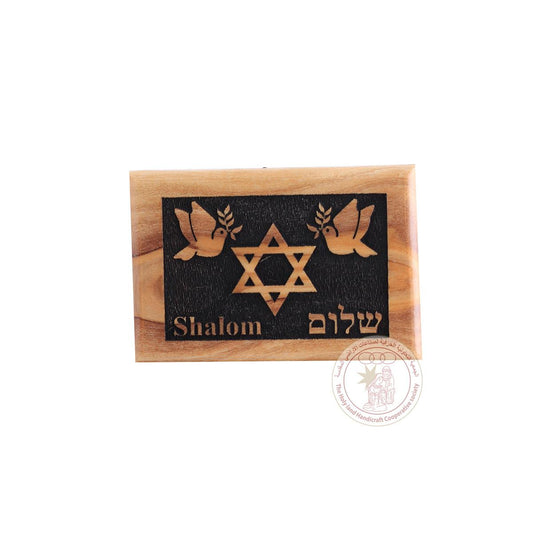 Star of Israel with Shalom magnet