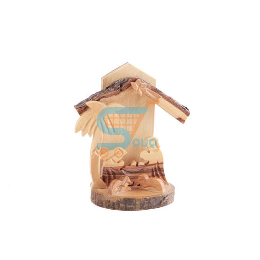 Olive Wood Christmas Tree Nativity