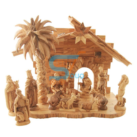 Olive Wood Nativity Very Detailed Figures