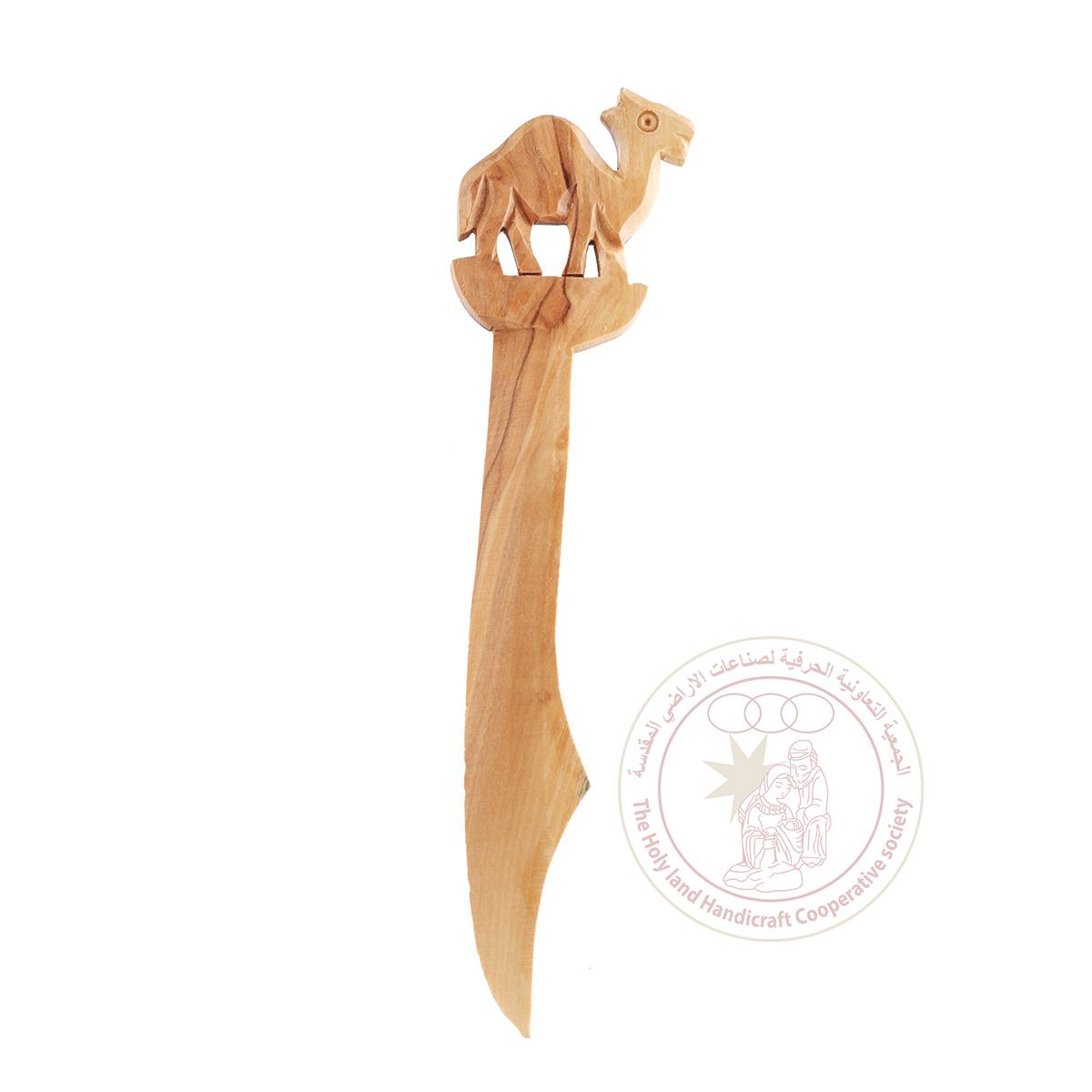 Camel' Letter Opener - Olive Wood