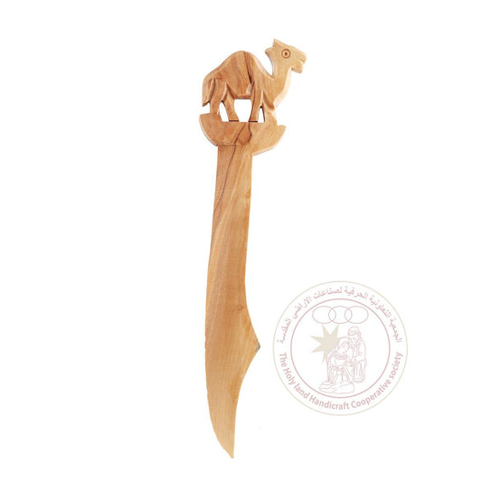 Camel' Letter Opener - Olive Wood