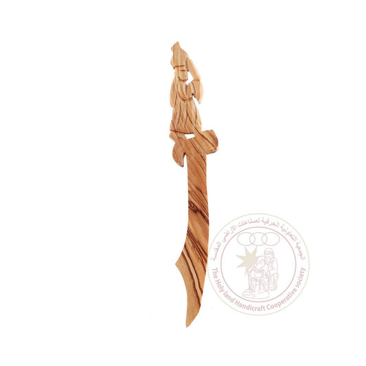 Samartian Woman' Letter Opener - Olive Wood