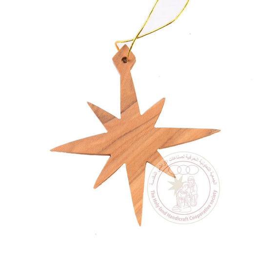 Olive Wood Star Ornament