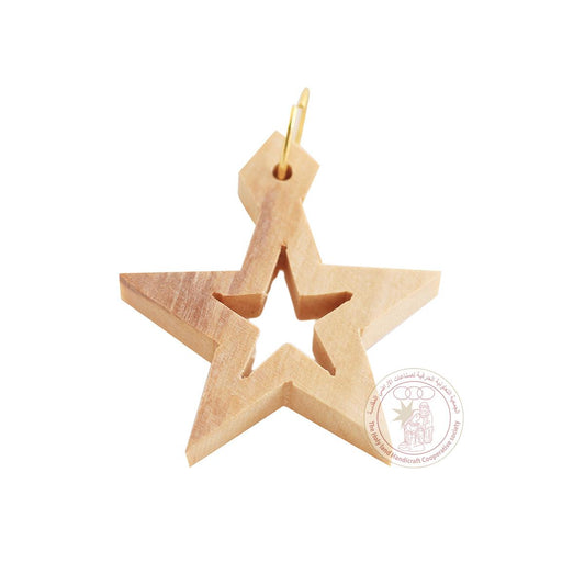 Olive Wood Star Pendant