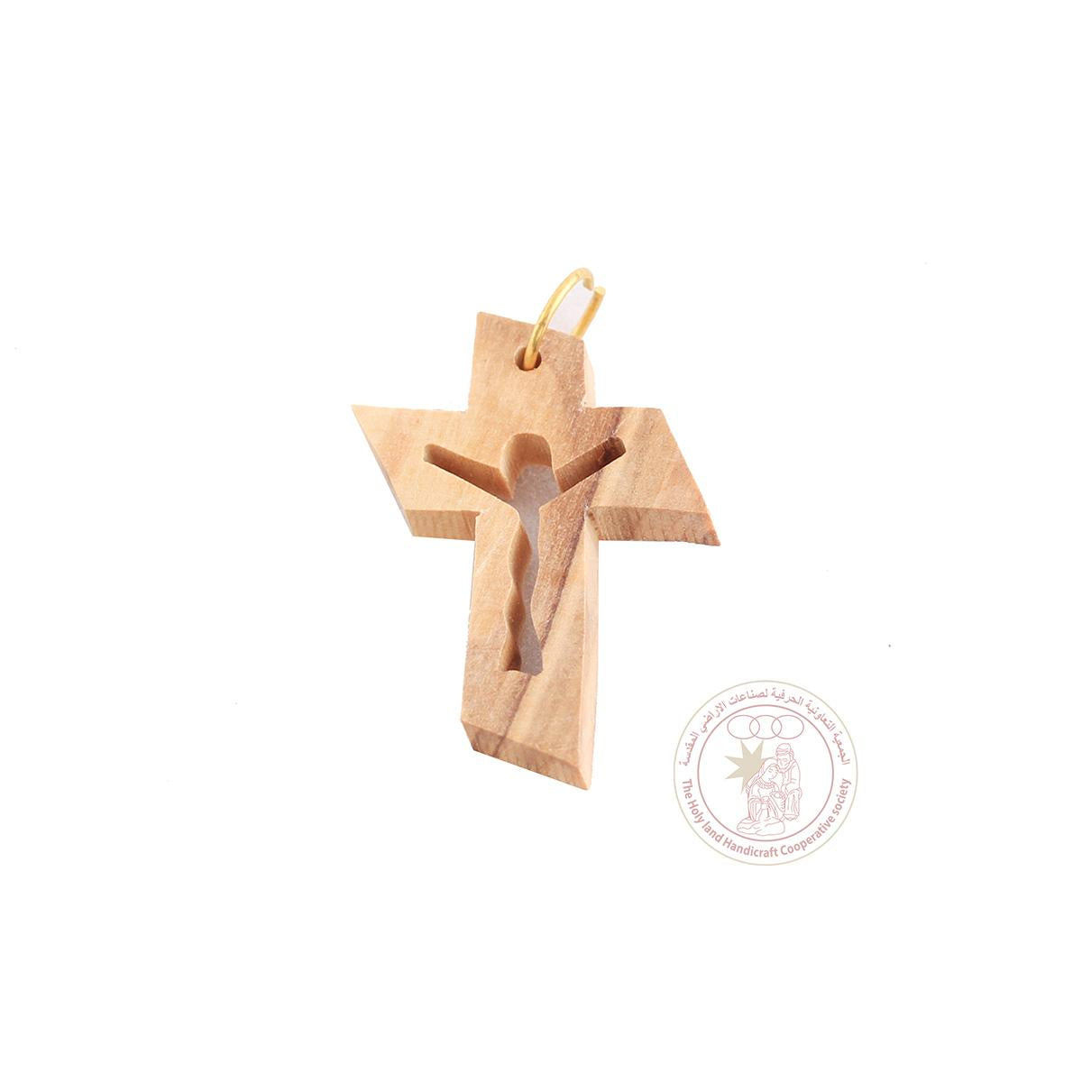 Olive Wood Cross Pendant