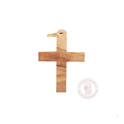 Olive Wood Cross Pendant