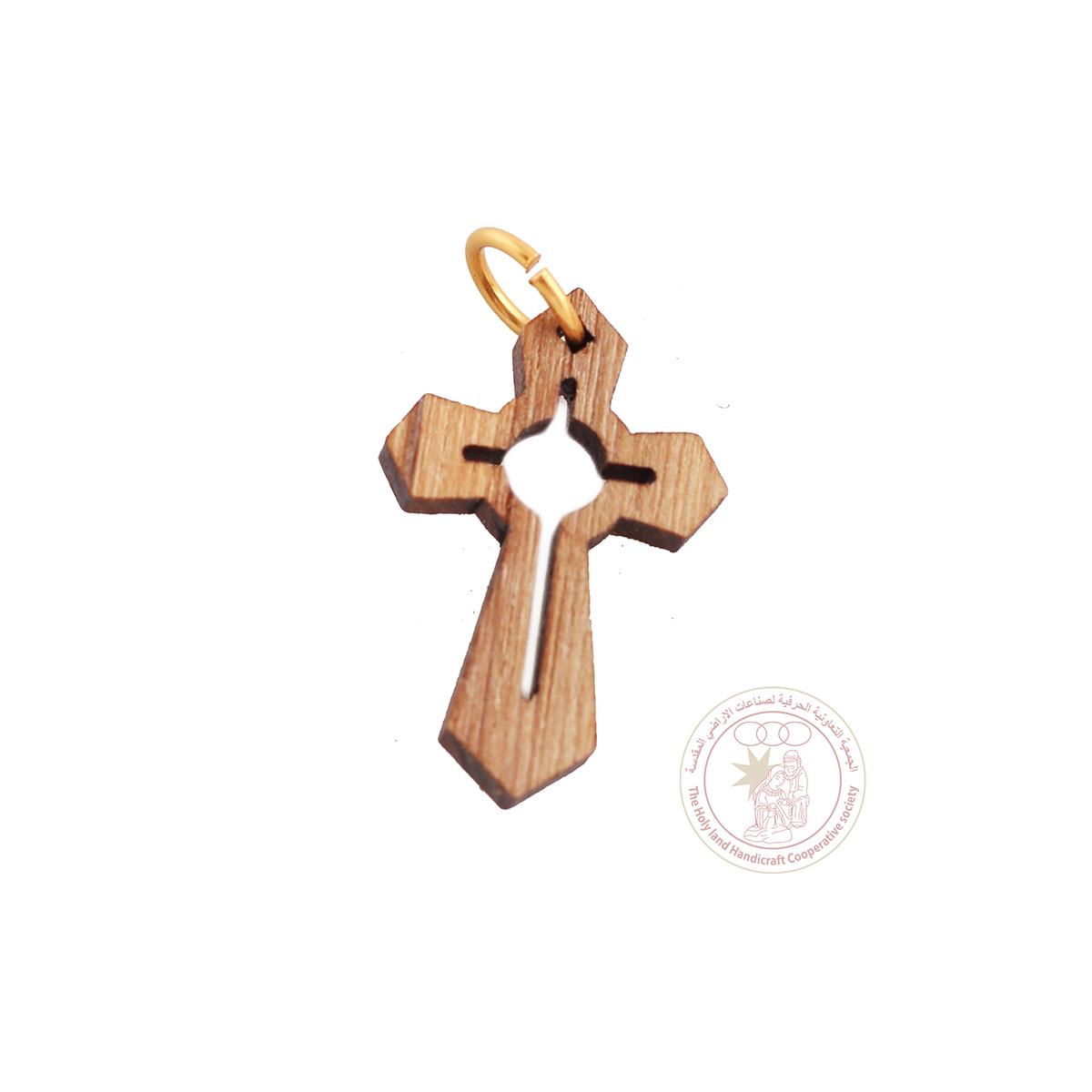 Olive Wood Cross Pendant