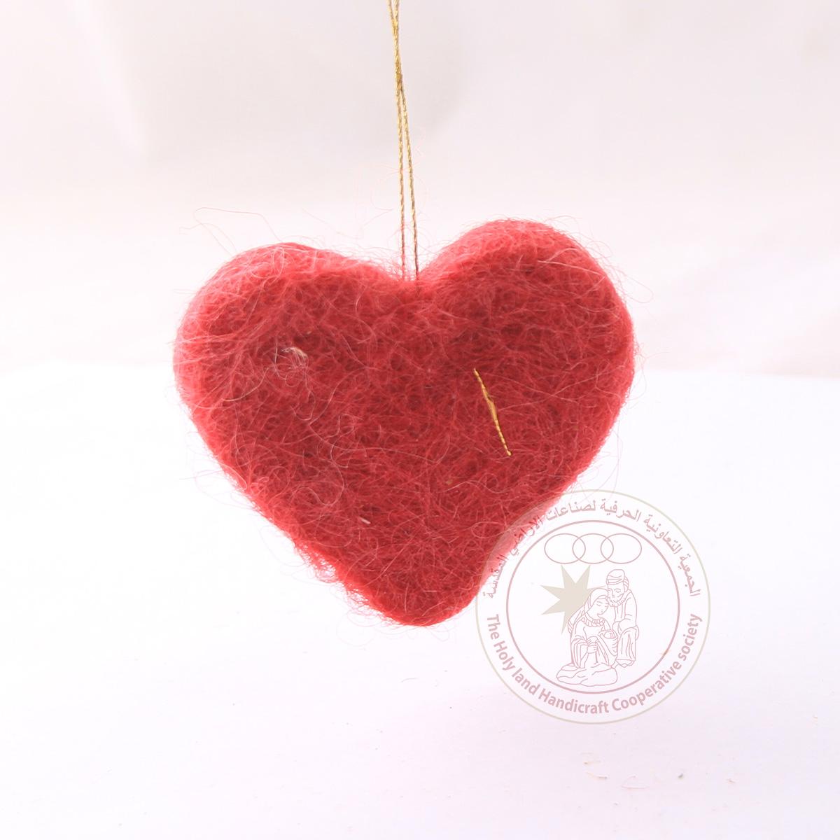 Wool Heart Ornaments