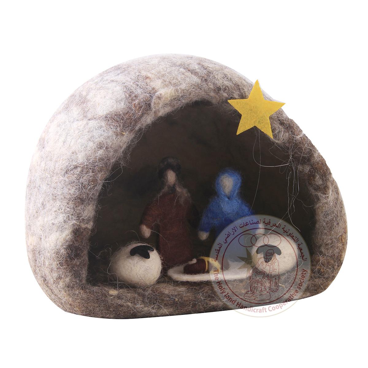 Wool Nativity Scene