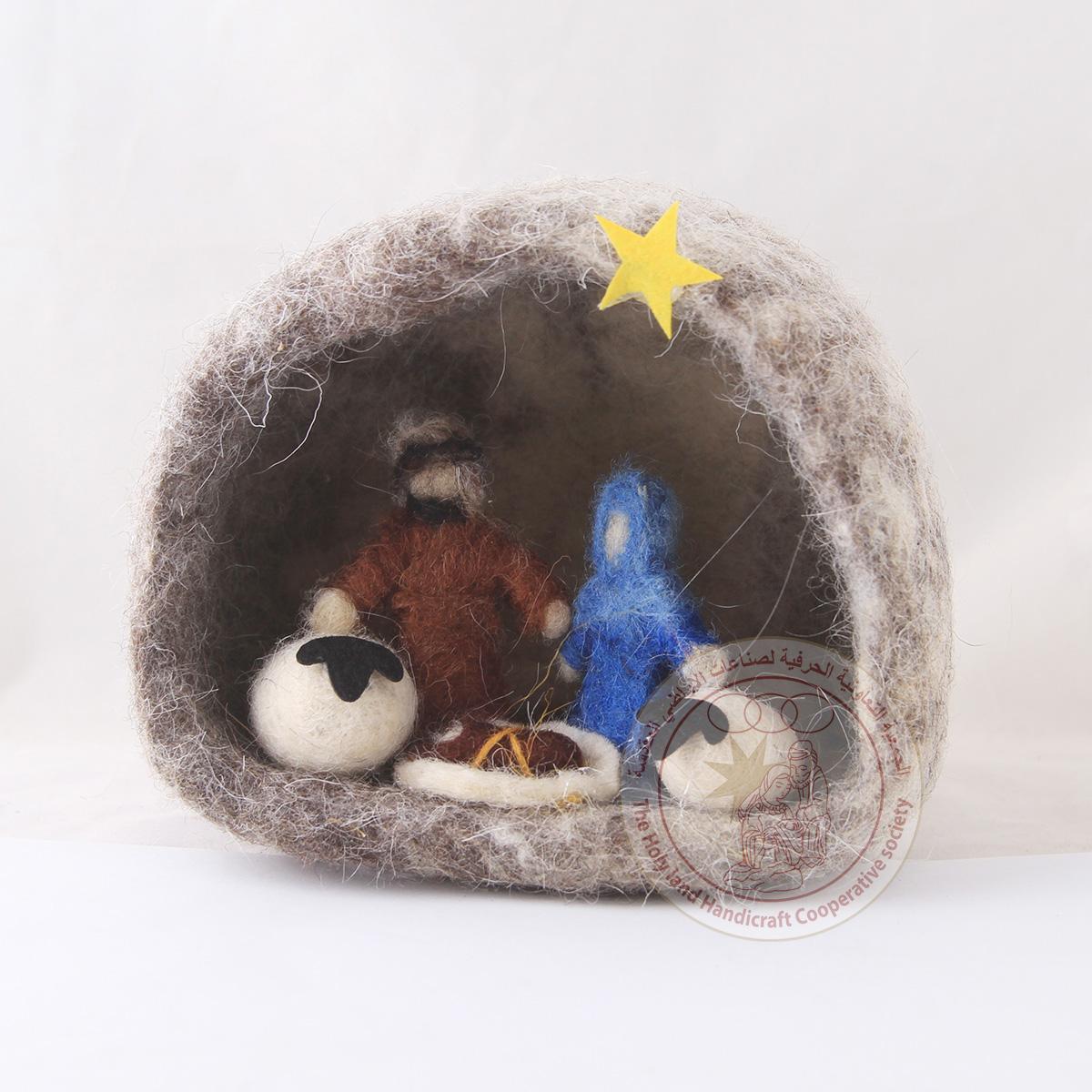 Wool Nativity Scene