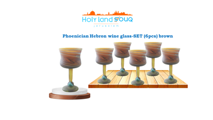 Phoenician Hebron Wine Glass  SET #2