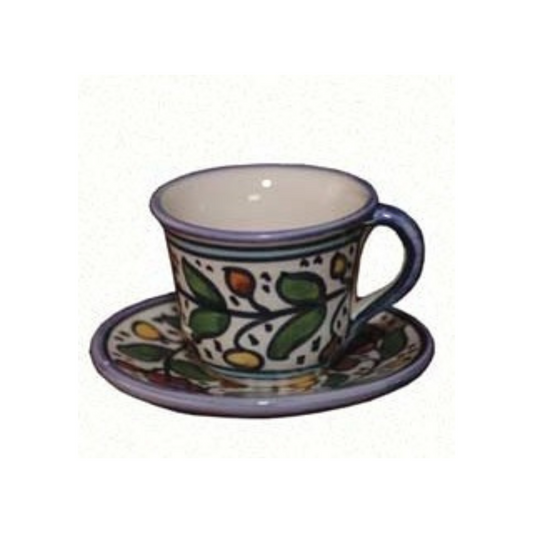 Floral Ceramic Coffee Cup