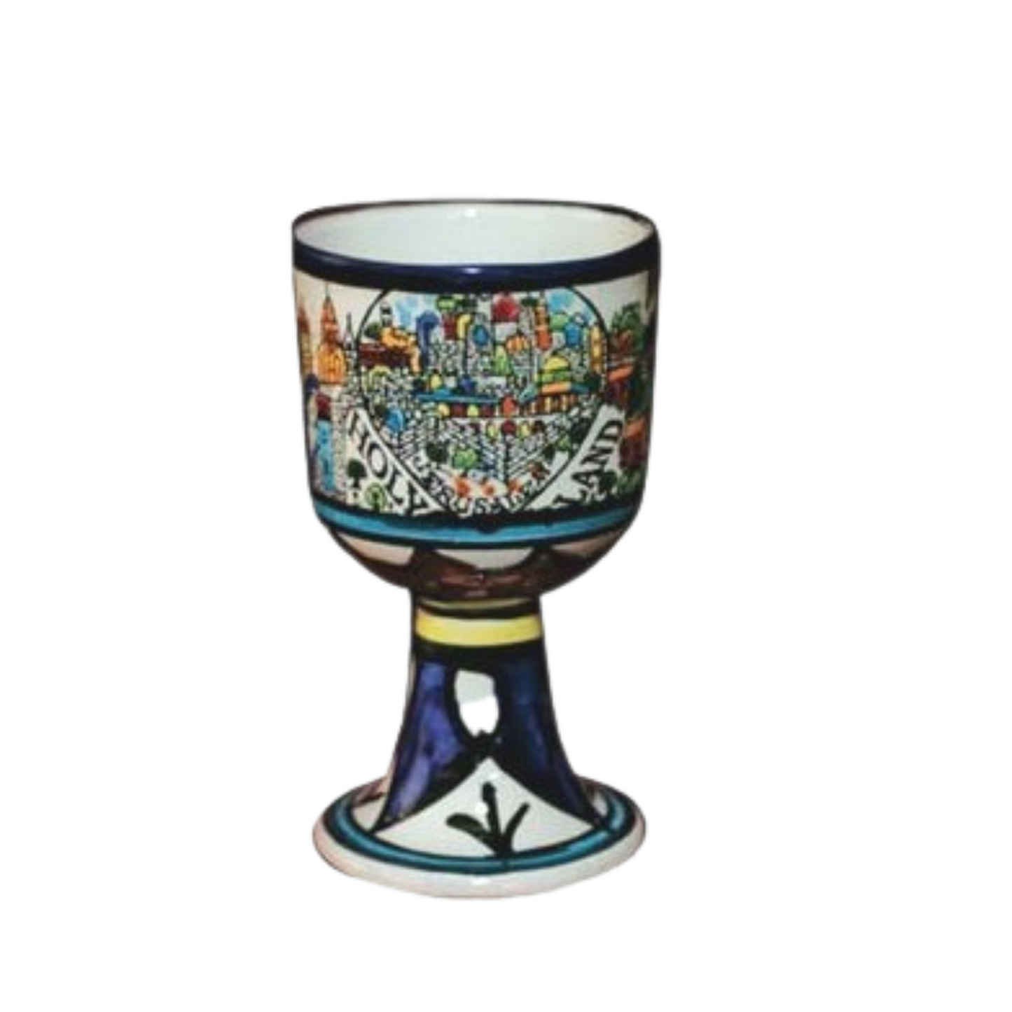 Floral Ceramic Chalice Cup