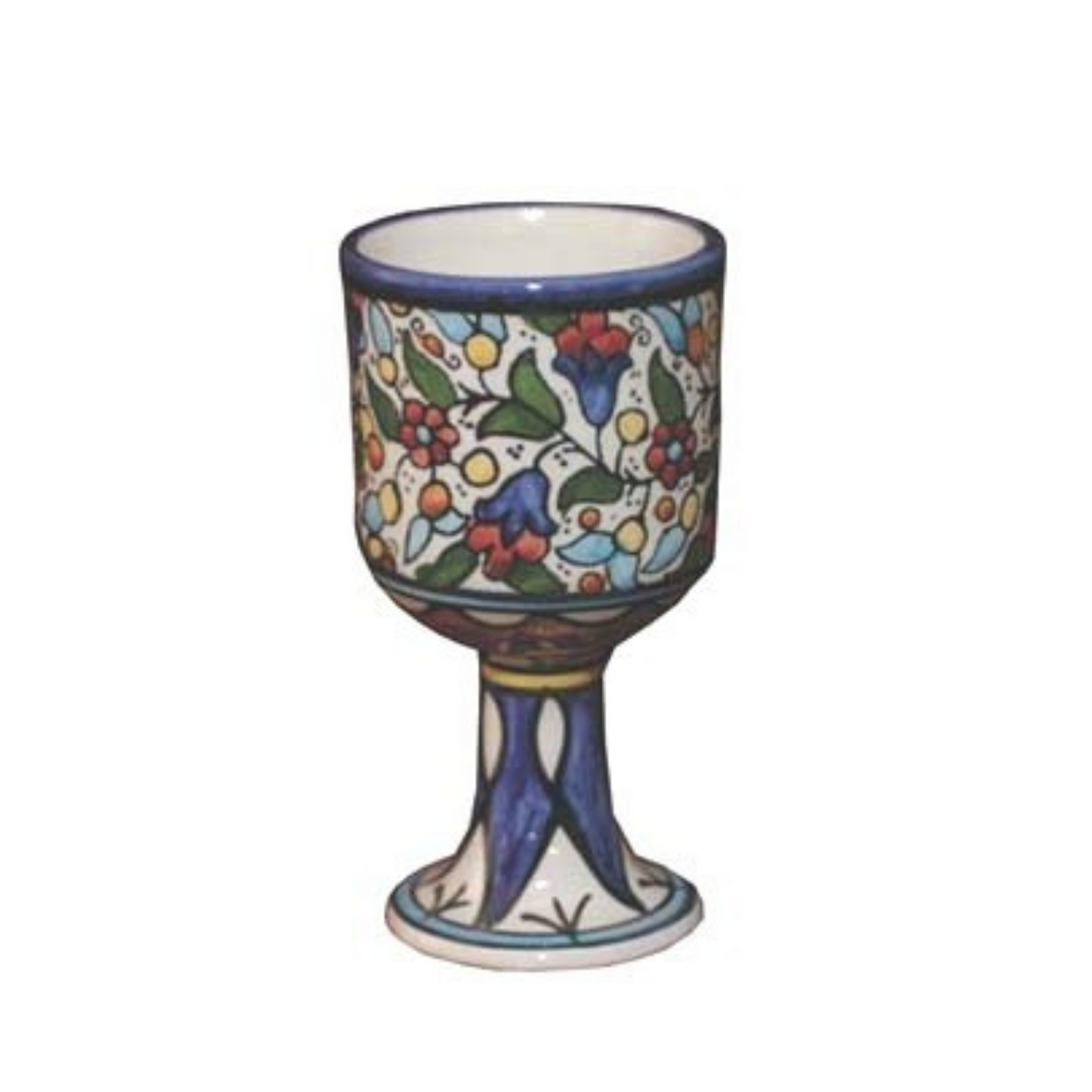 Floral Ceramic Chalice Cup