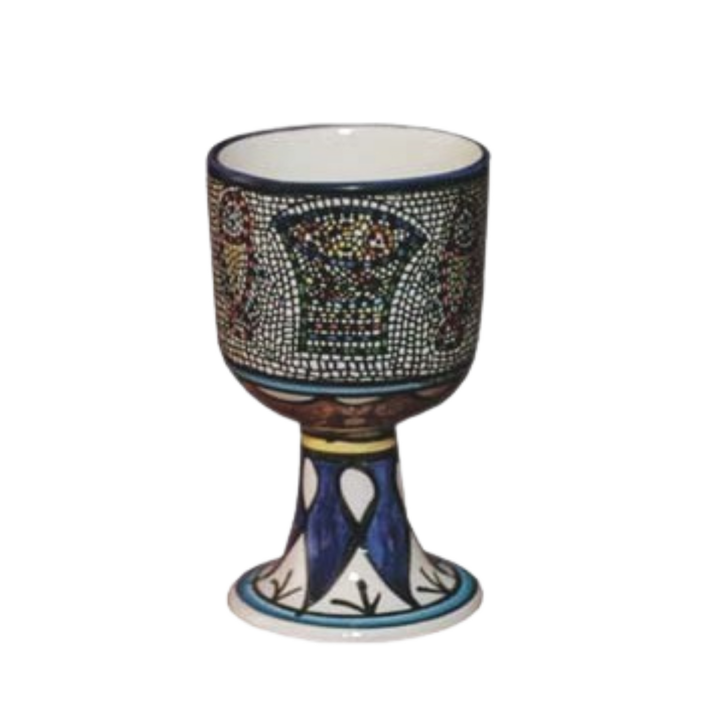 Floral Ceramic Chalice Cup