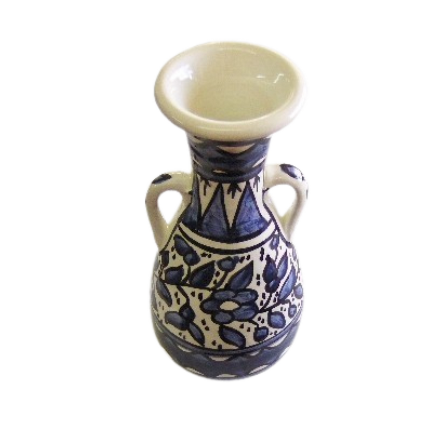 Blue Floral Ceramic Vase